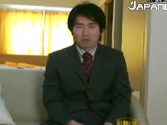 Horny Japanese Salary Man Gets Jerked Off