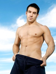 Jay Stone, with his chiseled abs and rock hard pecs that show perfectly through his sexy body hair, needed to get fucked.  He made such an incredible Randy Blue debut with his horny college jock look and solo jerkoff - Gay porn pics at Gaystick