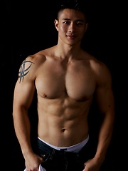 Fantastic jock strap set of this flawless Asian fitness model