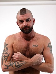 Hairy Man in Leather - John Connery - Gay porn pics at Gaystick