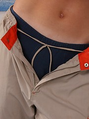Athletic teen boy undress his shirt and pants - Gay porn pics at Gaystick