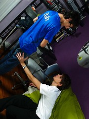 Pretty twink drops in on his boyfriend for a fuck - Gay porn pics at Gaystick