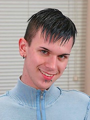 Jamie gets his street clothes off and gets himself all naked - Gay porn pics at Gaystick