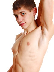Athletic twink that will stun you with his muscles and the size of his cock - Gay porn pics at Gaystick