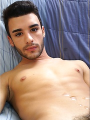 Diego jerking off his latino cock - Gay porn pics at Gaystick