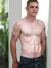 Horny college stud Denis posing naked - Gay porn pics at Gaystick