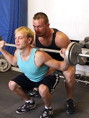 Gay trainer shows real hard sex for his gym partner - Gay porn pics at Gaystick