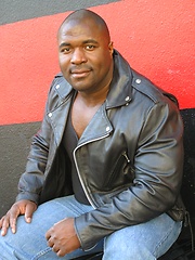 Big black biker presents own big dick - Gay porn pics at Gaystick