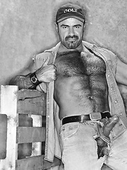 Big hairy gay bear in vintage photo session - Gay porn pics at Gaystick