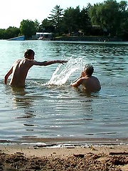 Nasty european boys have outdoor fun - Gay porn pics at Gaystick