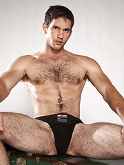 Jimmy Fanz relaxed with cock in hand - Gay porn pics at Gaystick