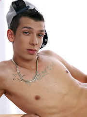 Axel Ducharme has a very healthy libido and a big, beautifully shaped dick that gets hard and stays hard - Gay porn pics at Gaystick