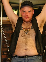 Sweetheart Leo Stone is always trying to prove his badass bona fides to his leather bear bros - Gay porn pics at Gaystick