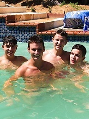What better way to spend a hot summer afternoon then at a twink pool party - Gay porn pics at Gaystick