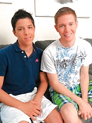 Brunette boy sucks hard cock - Gay porn pics at Gaystick