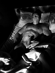  Andres gives in to his new found temptation and enters the rest room - Gay porn pics at Gaystick