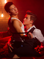 Helix presents Sex En Rouge, an exotic and stylish homage to European cabaret sex shows - Gay porn pics at Gaystick