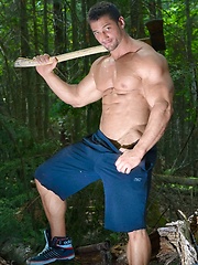 Men of Montreal â€“ Gagging on The Lumberjack - Gay porn pics at Gaystick