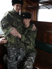It's First-Class Travel All The Way As Benjamin Dunn Gives His Army Pal A Hard Raw Fuck! - Gay porn pics at Gaystick