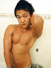 Buff Asian Boy Sasha Jerks Off - Gay porn pics at Gaystick