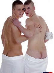 Hot Blond Buddy Fingers, Fucks & Creams His Room-Mate's Hole! - Gay porn pics at Gaystick